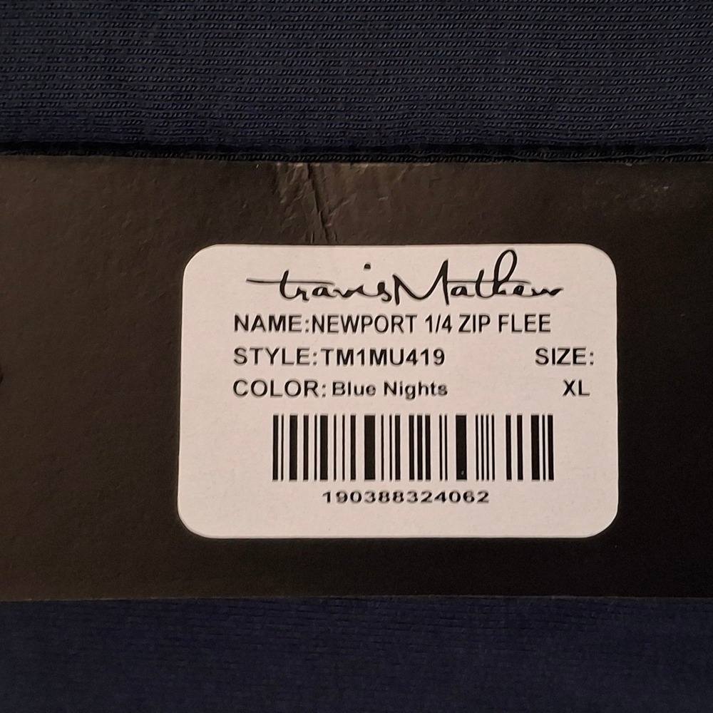 Travis Mathew Newport 1/4 Zip Fleece XL Navy Blue Dallas Cowboys Miller Lite - Picture 4 of 10